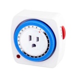 US 24hrs Mechanical Plug in Timer