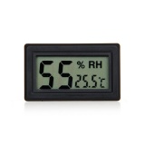 Small Digital Thermometer Hygrometer Black