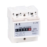 DIN rail Single Phase kWh Meter